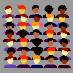 everyone gathered and befriended well, did not distinguish skin color, not racist, all were peaceful