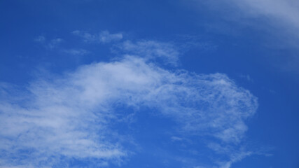 Fantasy white clouds with blue sky background