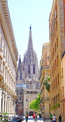 Fototapeta na wymiar Catedral de Barcelona, Catalunya, España, Europa