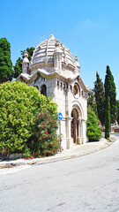 Cementerio de Montjuic en Barcelona, Catalunya, España, Europa