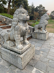 chinese lion statue