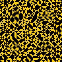 Chaotic abstract mosaic vector seamless background, geometric tiling pattern, interior design element or wallpaper, wrapping paper or web design.