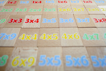wooden blocks with number sale