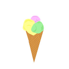 ice cream in a cone