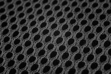 Macro detail plastic weave fabric pattern