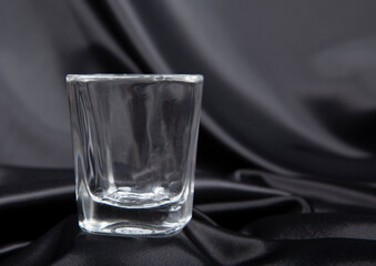 glass on black