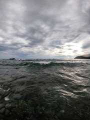 view of the ligurian coast. 