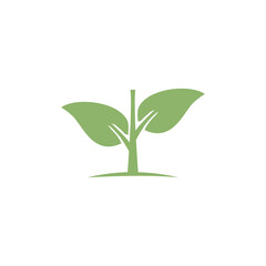 Plakat tree green fresh Agriculture logo design vector