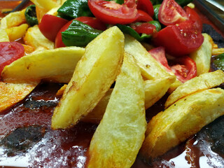 grilled chicken with vegetables