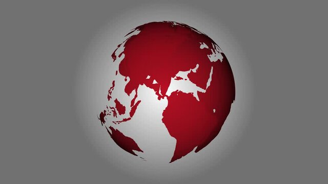 Isolated word planet on green screen, News, sports concept. Rotating Planet Earth