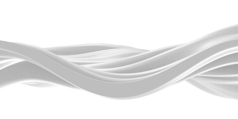 Fototapeta premium White abstract liquid wavy background