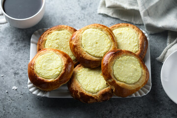 Traditional homemade cottage cheese pastry