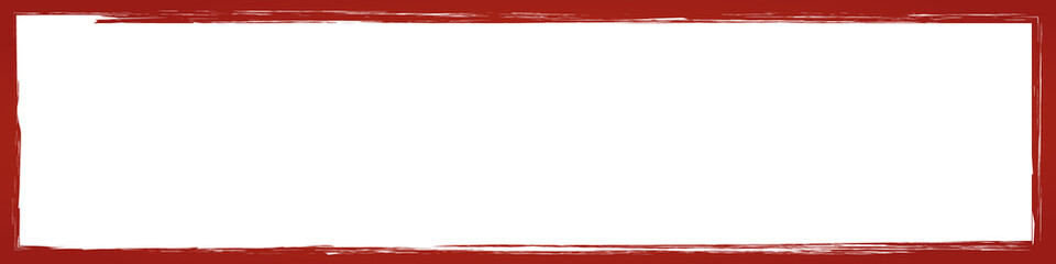 grunge red brush frame owith white space for your text
