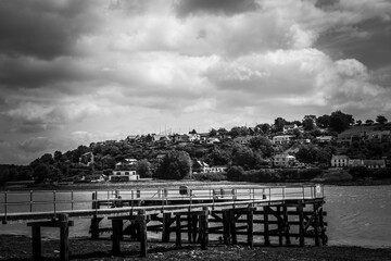Obraz premium Boardwalk pier Curraghbinny Cork Ireland