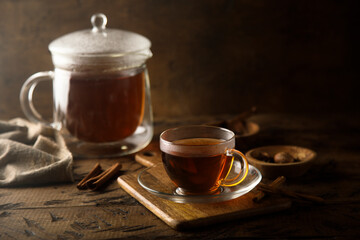 Homemade spicy black tea