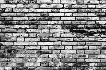 White brick wall texture for background or wallpaper