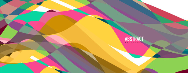 Fluid wave colorful abstract background. Dynamic colorful vibrant vector design