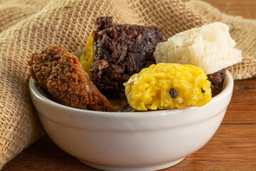 Cocada Coconut Candy. Various flavors. Typical Brazilian sweet.