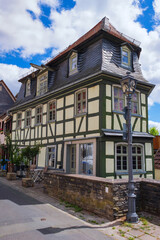 A beautiful old historical half-timbered house