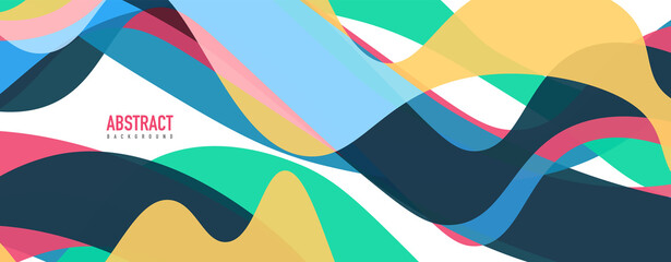 Fluid wave colorful abstract background. Dynamic colorful vibrant vector design