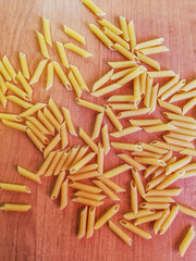 raw pasta background