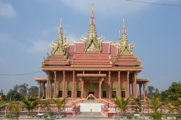 Buddhist monastery at the monastic zone of Lumbini on Nepal