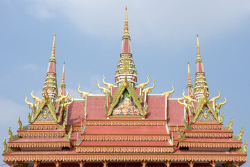 Buddhist monastery at the monastic zone of Lumbini on Nepal