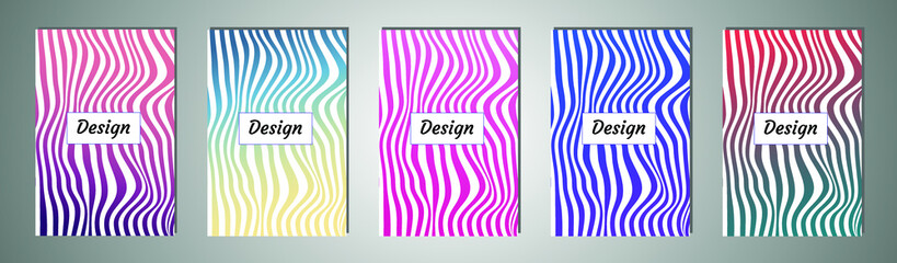Set of color geometric background. Vector illustration template. Background for banner, flyer, business card, poster, wallpaper, brochure, smartphone screen, mobile app