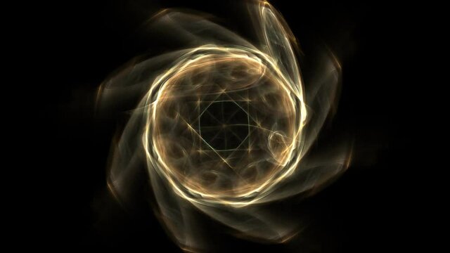 The Flower of Life sacred geometry. Mantra concept. Seamless loop video of polygonal plexus pattern to be used for yoga or meditation performance.