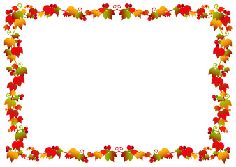 フレーム　ツタの葉