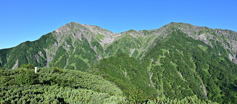 南アルプス赤石岳