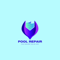 Repair pool logo