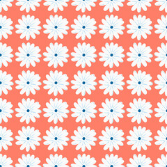 seamless floral pattern with hand drawn cute flowers. creative floral designs for fabric, wrapping, wallpaper, textile, apparel.