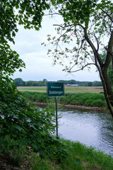 Natur Kanal Schild