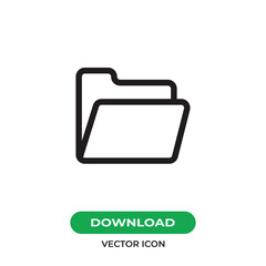 Folder icon vector. File sign