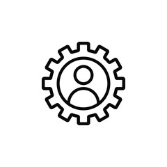Workforce icon design isolated on white background. Vector illustration