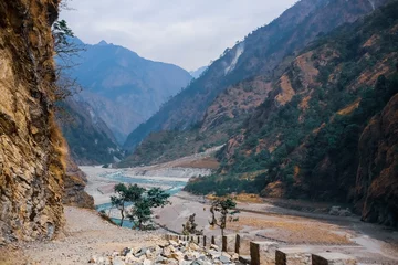 Photo sur Plexiglas Manaslu Budhi Gandaki Gorge in Manaslu Region of Nepal.
