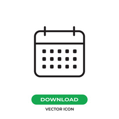 Calendar icon vector. Event sign