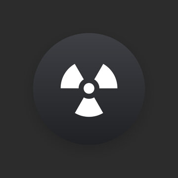 Radiation -  Matte Black Web Button