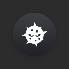 Virus -  Matte Black Web Button