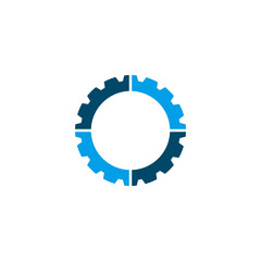 Gear icon logo design template