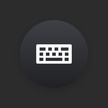 Keyboard -  Matte Black Web Button