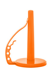 orange paper towel holder for kitchen