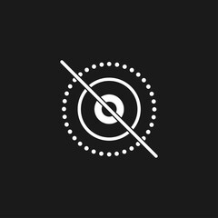 Live off button. Live photo symbol modern simple vector icon for website or mobile app