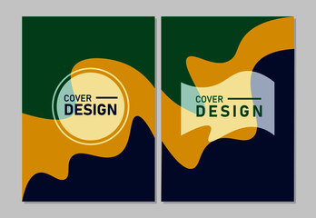 Cover design modern template paper cut design abstract background