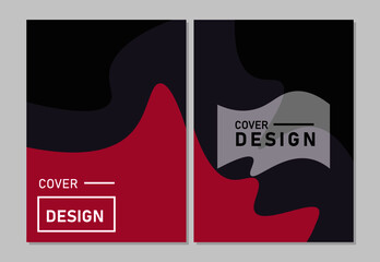 Cover design modern template paper cut design abstract background