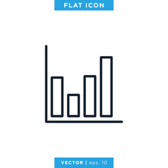 Finance, Chart, Business Growth, Analytic Icon Vector Design Template