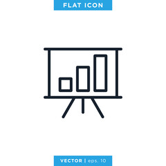 Finance, Chart, Business Growth, Analytic Icon Vector Design Template