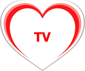 Text Tv. Business concept