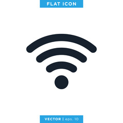 Network Signal Icon Vector Logo Design Template